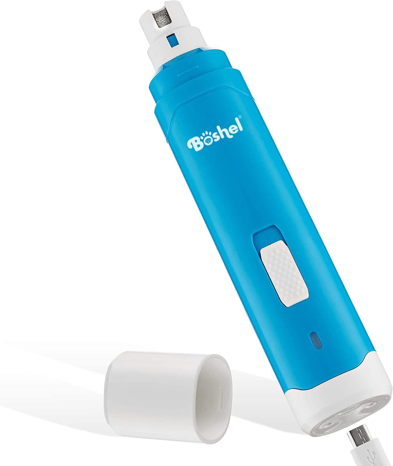 BOSHEL Dog Nail Grinder - Upgraded 2 Speed Electric Pet Clippers - Nail Grinder for Safe Paws Grooming, Cutting and Smoothing for Dogs