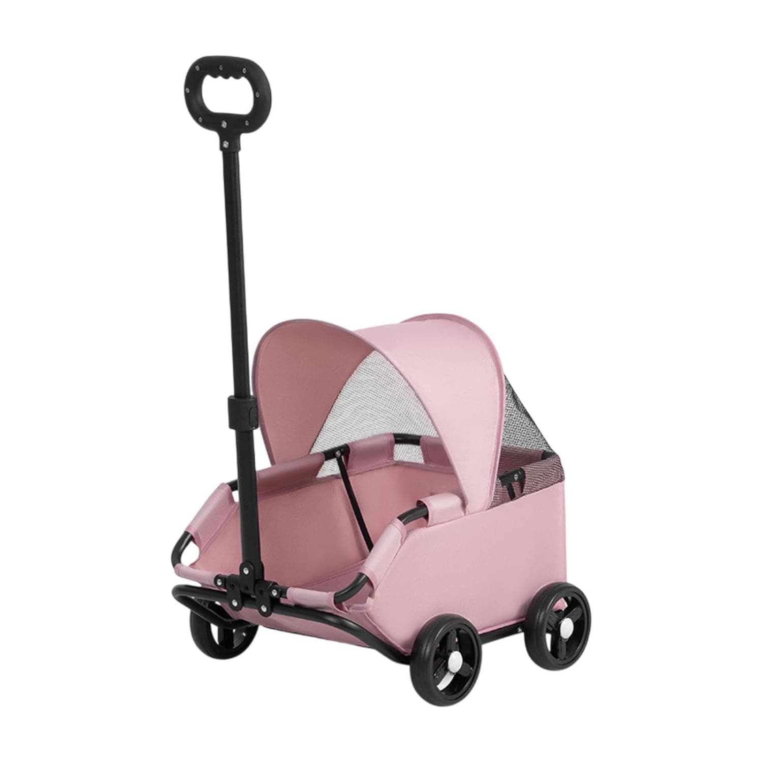 Enakshi® Pet Stroller Portable Dog Pram 4 Wheels Dog Stroller for Small Pet Cats Dogs Pink|Pet Supplies | Dog Supplies | Strollers