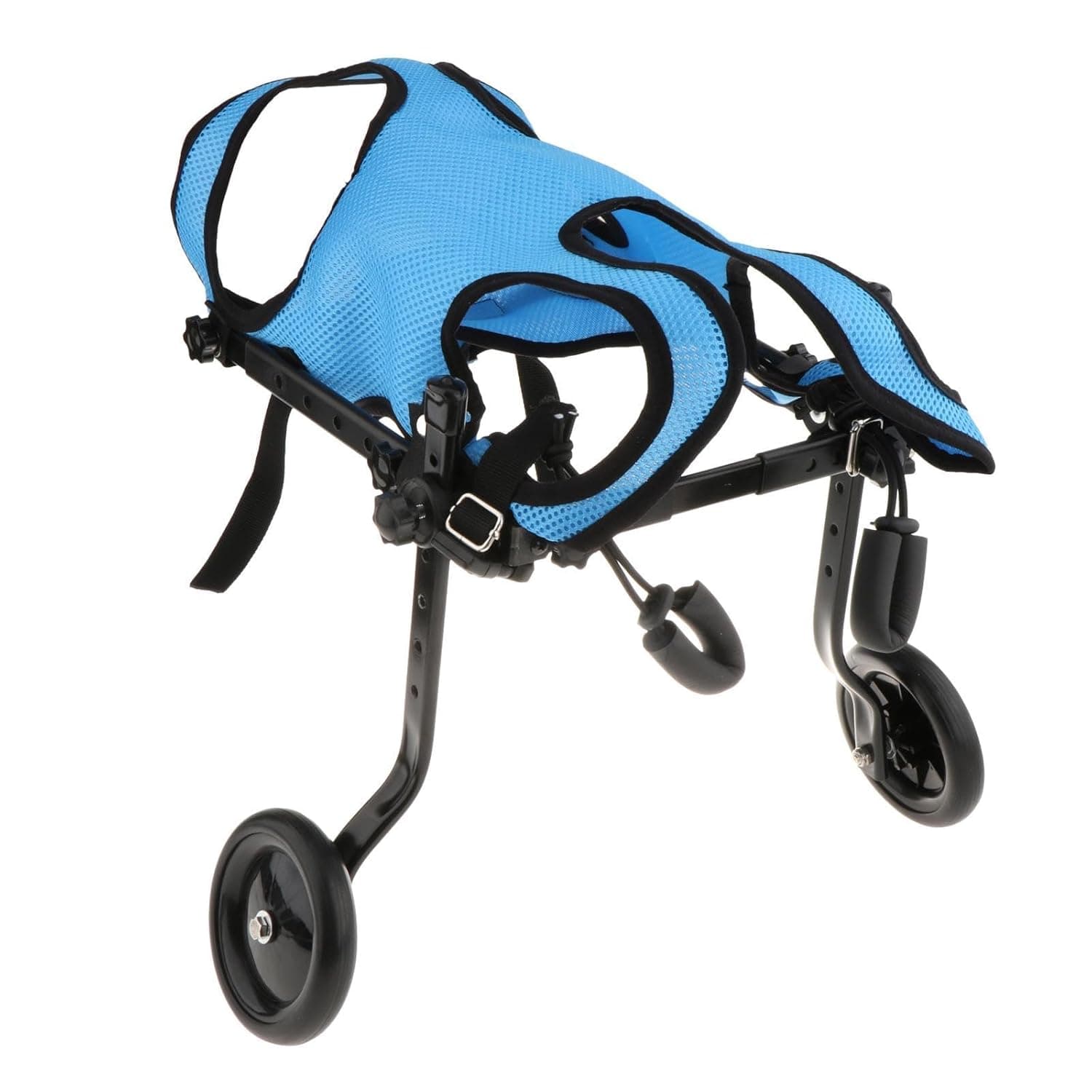 Dog Wheelchair for Back Legs Metal Dog Wheelchair Cart for Small Pets (Blue) XS|Pet Supplies