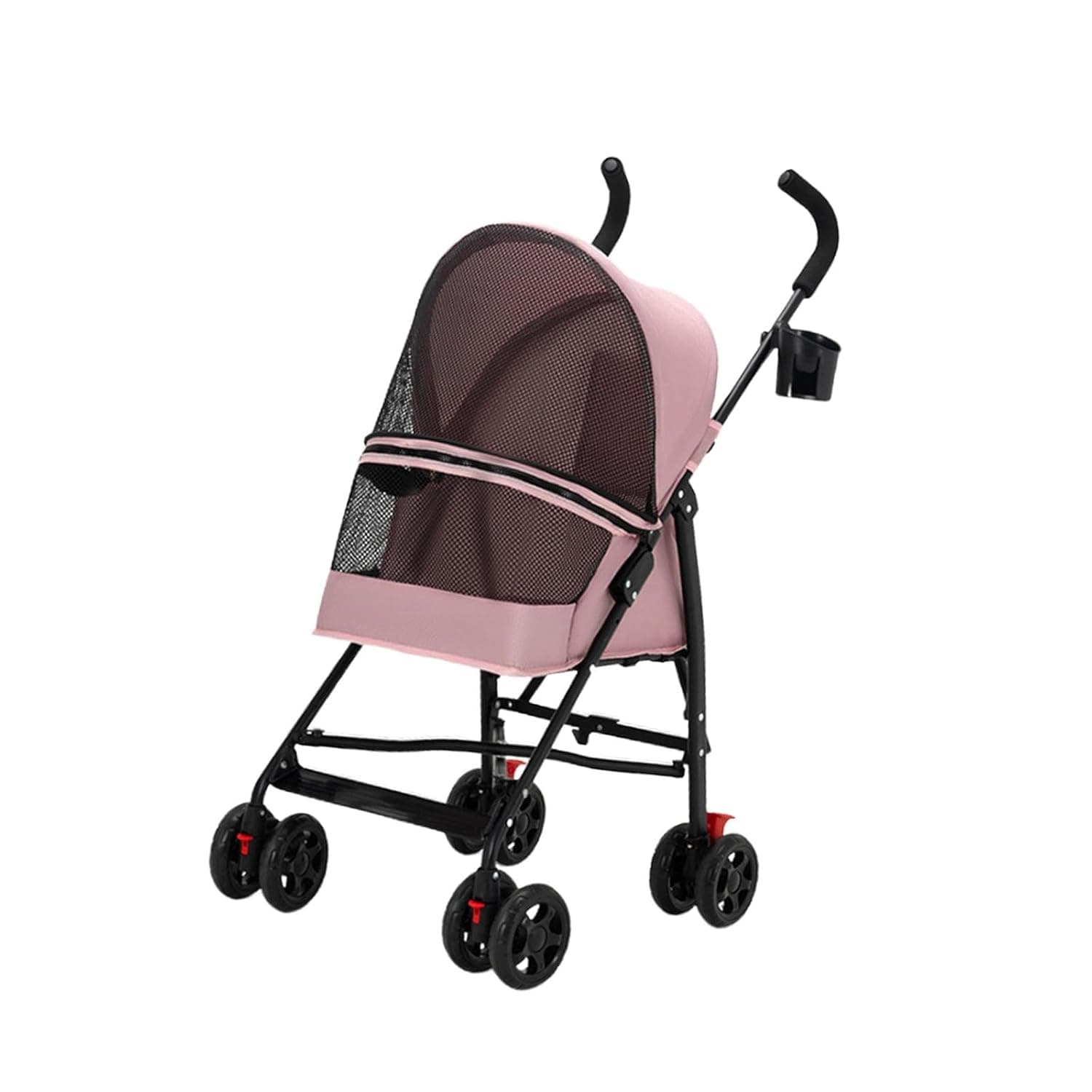 BNF®Foldable Dog Stroller Lightweight Cat Cart for Walking Travel Pet up to 10kg Pink|Pet Supplies | Dog Supplies | Strollers|1 Pet Stroller