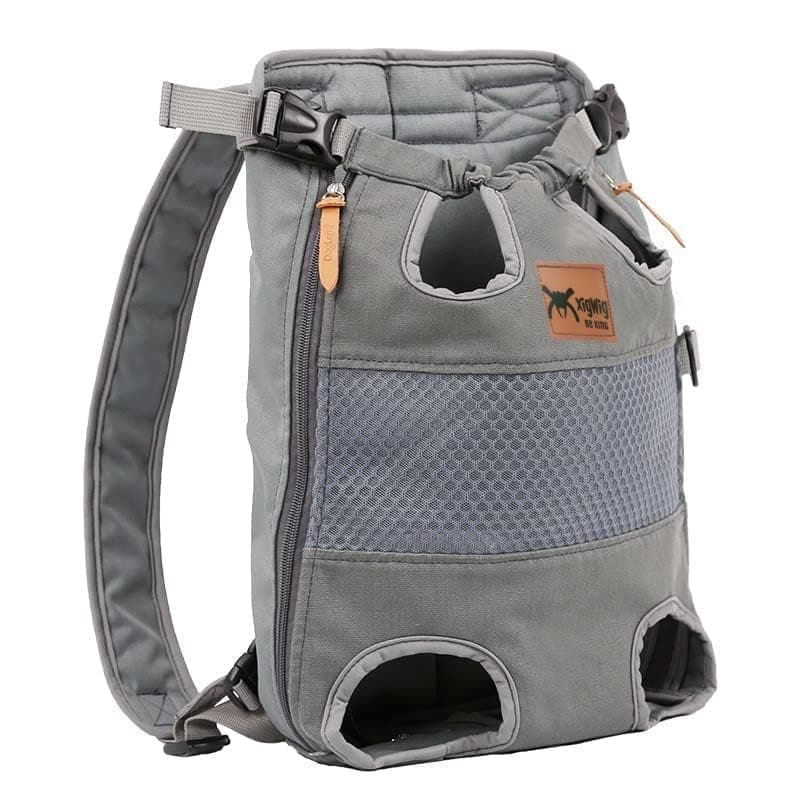 Pet Carrier Backpack Adjustable Puppy Cat Dog with Wide Straps Shoulder Pads Carrier Backpack Travel Bag, for Small Medium Pet (Grey, NEW 1)