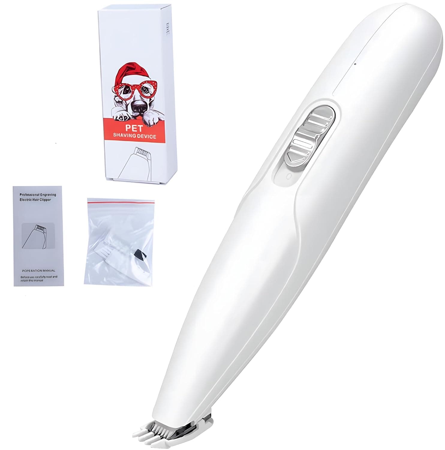 24x7 eMall Pet Paw Trimmer for Small and Large Dogs and Cats, the Dog Nail Grinder Upgraded Version LED Lights Electric Pet Trimmer