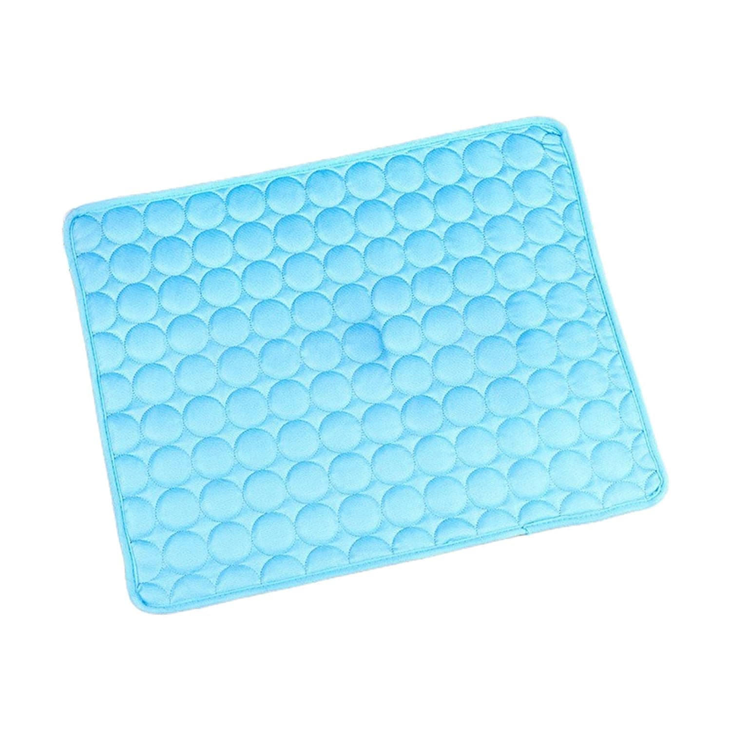 ATORSE™ Dog Cooling Mat Summer Dog Cooling Pad Sleeping Pad for Car Travel Dogs Cats Blue S