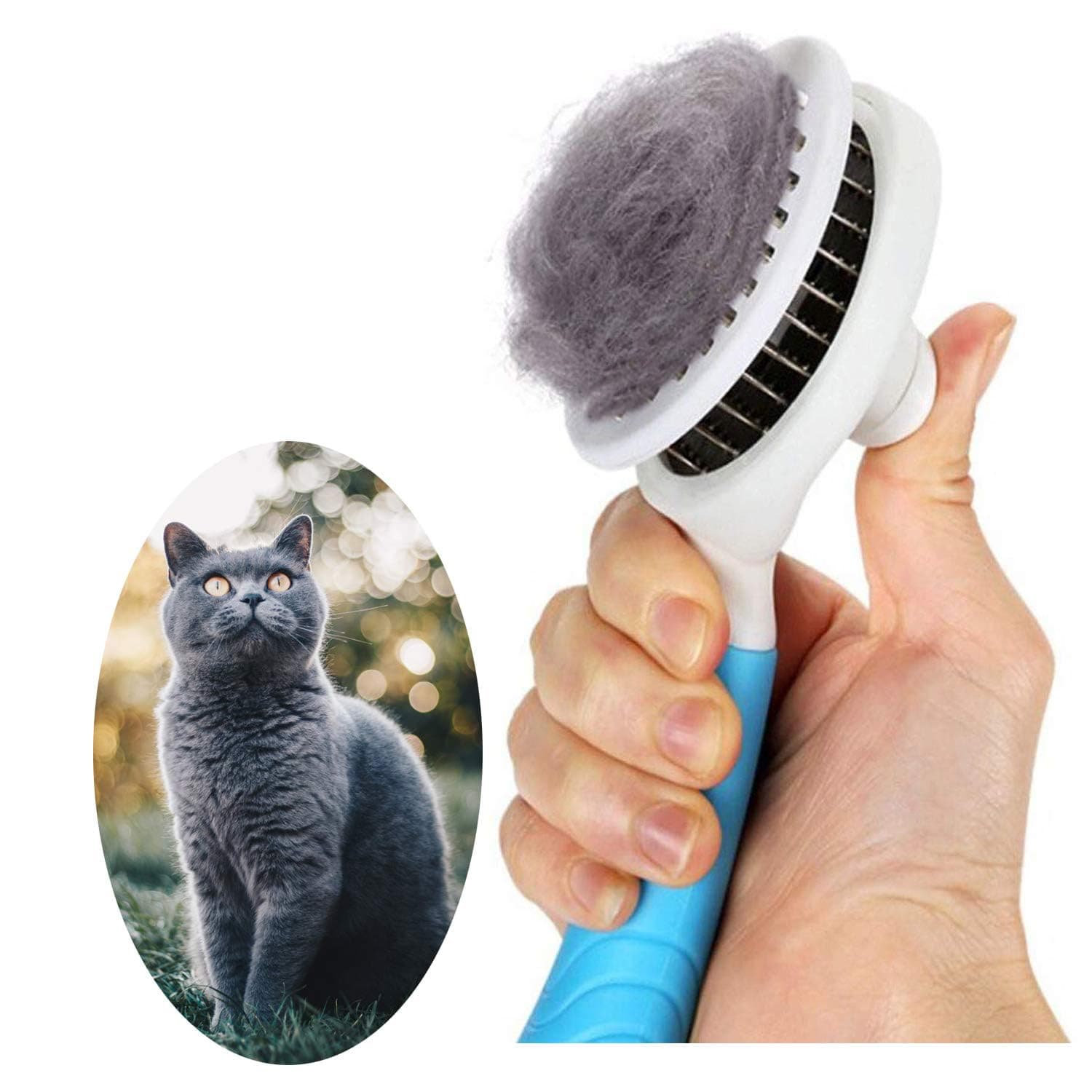 Tujimao Pet Grooming Brush Effectively Reduces Shedding by Up to 98% Professional Deshedding Tool for Dogs and Cats