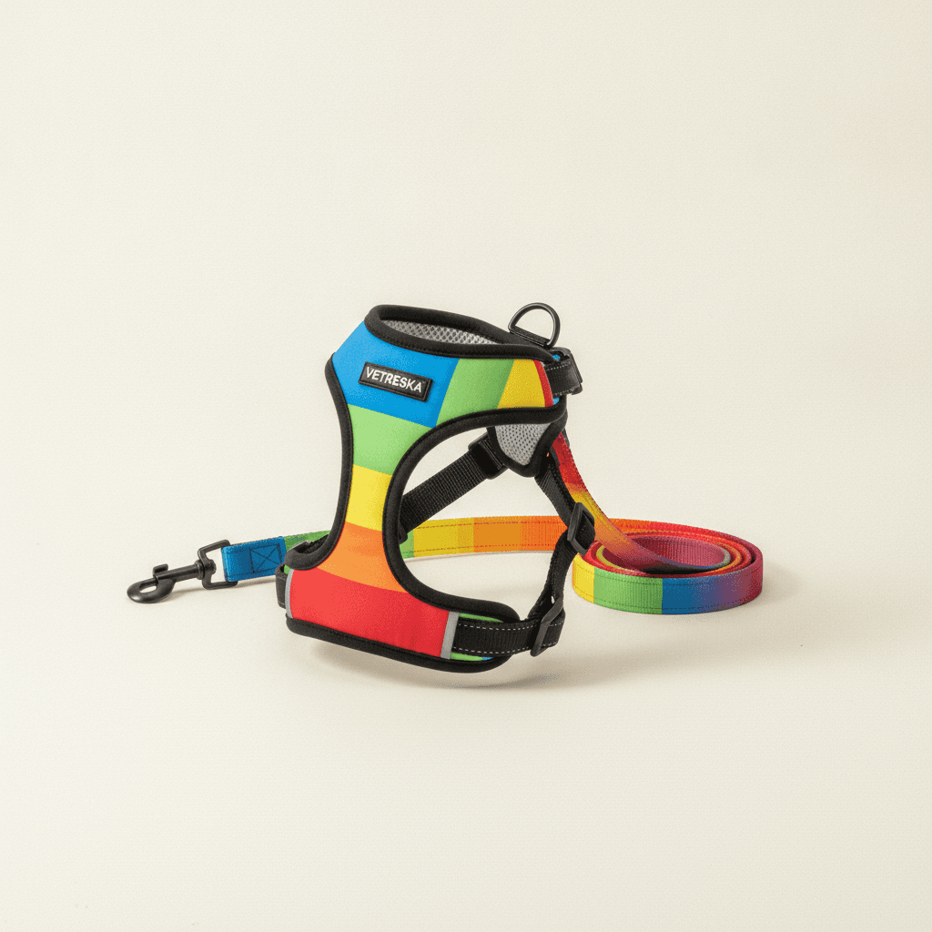 Vetreska Chroma Pet Walk Kit - Harness & Leash Set