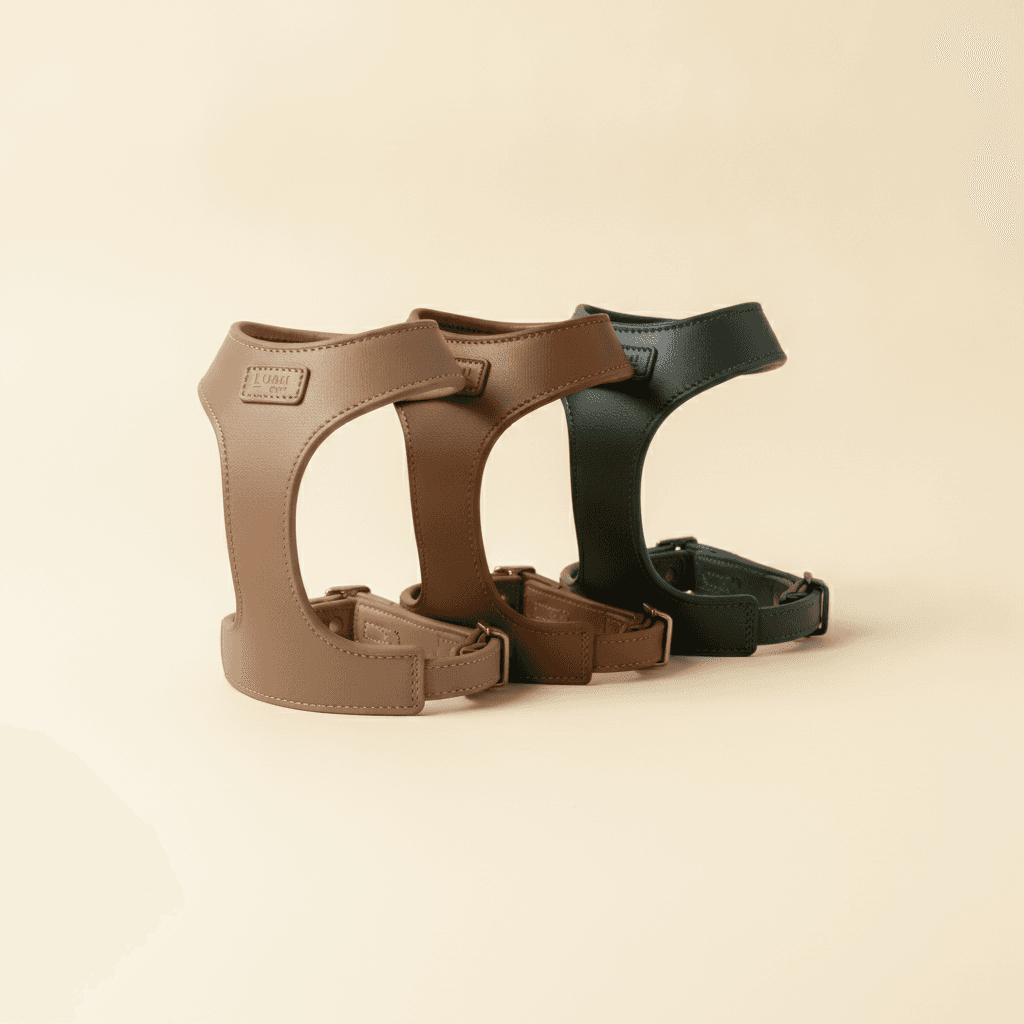 Lumi Pets Vegan Leather Dog Harness - Premium Malaysian Craft